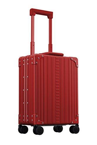 Aleon 20 Inch Vertical Carry On Aluminum Hardside Luggage - Lightweight Business Briefcase with Spinner Wheels (Ruby Red) - Perfect for Air Travel, Business Trips & Weekend Getaways