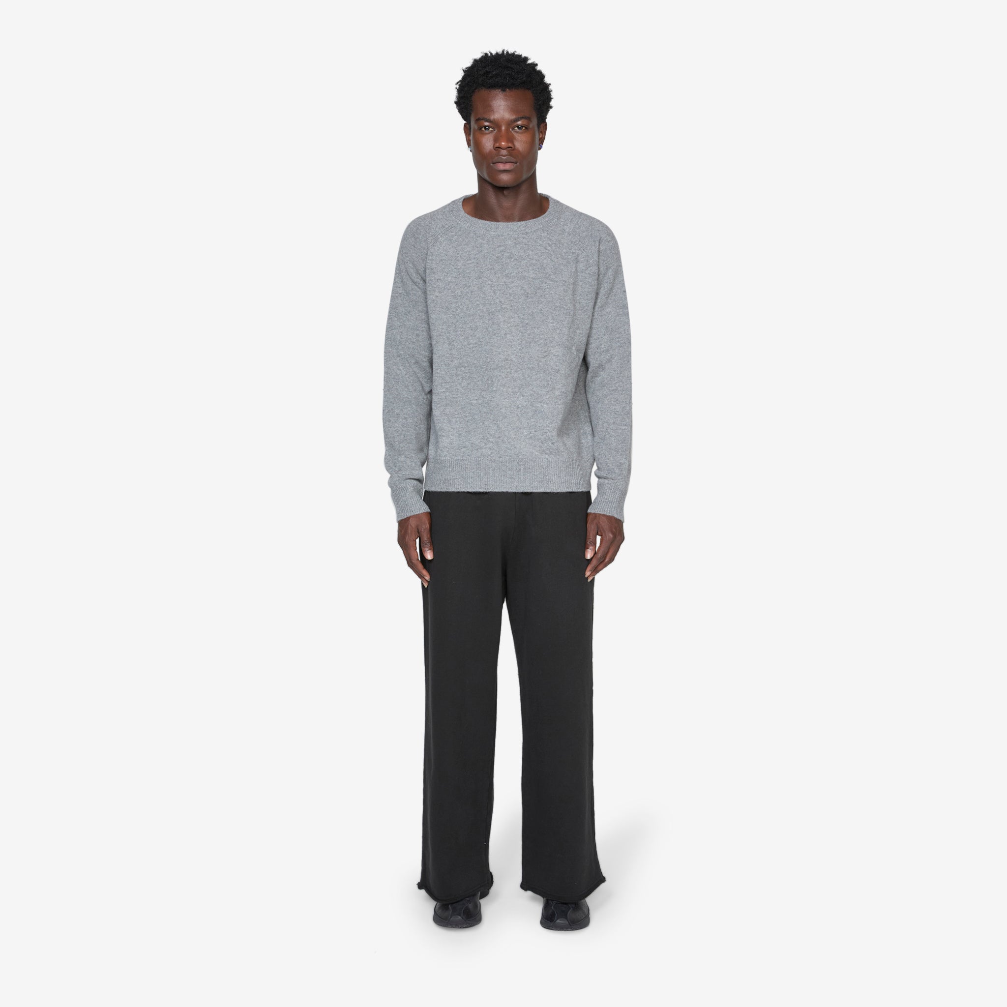 Premium Lambswool Sweater for Women & Men - Soft Grey Winter Pullover | Cozy Cold Weather Knitwear for Office, Travel & Casual Outfits