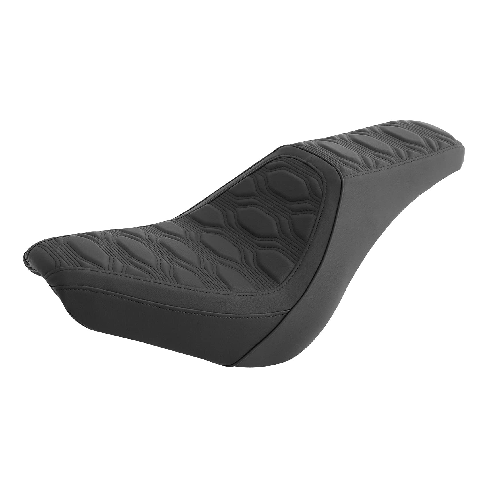 SLMOTO One-Piece Seat for Harley Heritage Classic FLHC & Softail Slim FLSL (2018-2022) - Comfortable Driver & Passenger Pillion Seat Replacement #52000300 - Perfect for Long Rides and Custom Motorcycle Upgrades