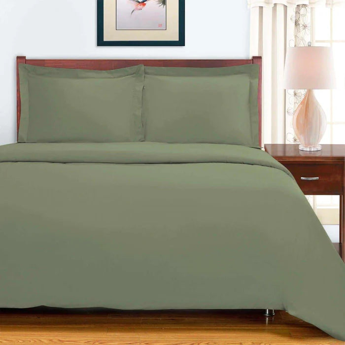 Premium 700 Thread Count Egyptian Cotton Duvet Cover Set with Pillow Shams - Soft Luxury Bedding for Hotel-Style Comfort - Perfect for Master Bedrooms, Guest Rooms & Airbnb Listings