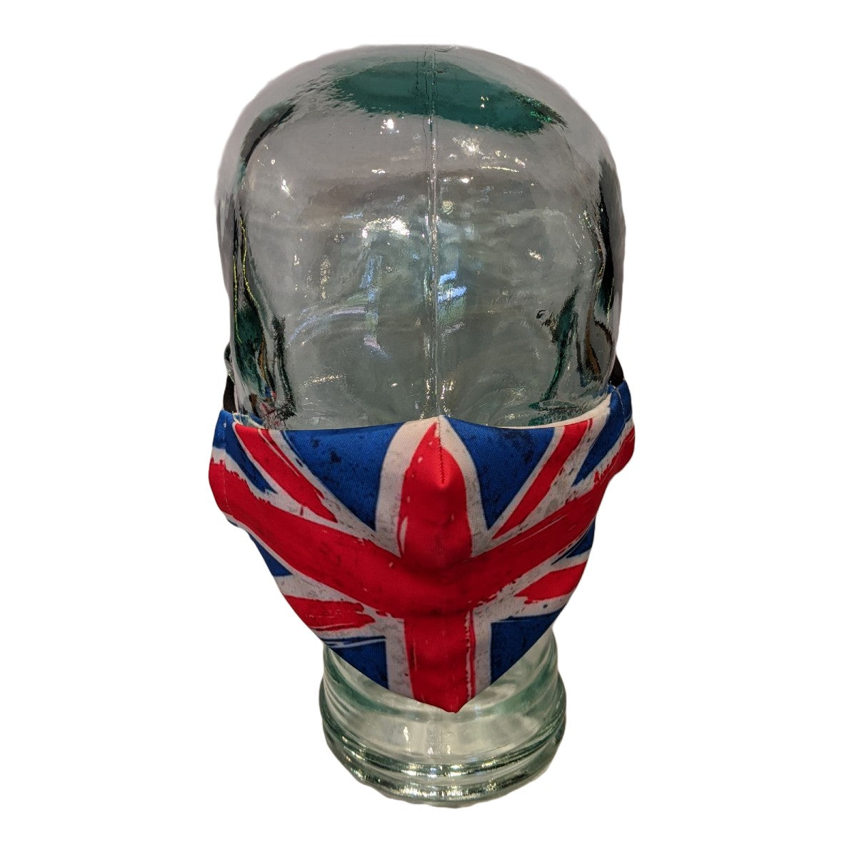 British Union Jack Face Masks - UK Flag Pattern Washable Reusable Cloth Face Coverings for Travel, Work & Daily Use