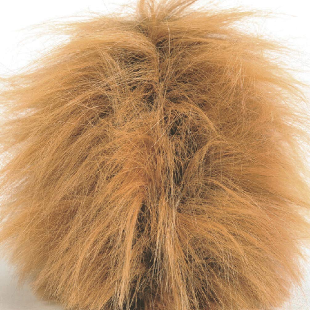 VORCOOL Lion Mane Costume for Small Dogs & Cats - Pet Wig Halloween Costume with Hat & Neck Scarf - Fun Festival Outfit for Dogs, Perfect for Halloween, Parties & Photo Shoots