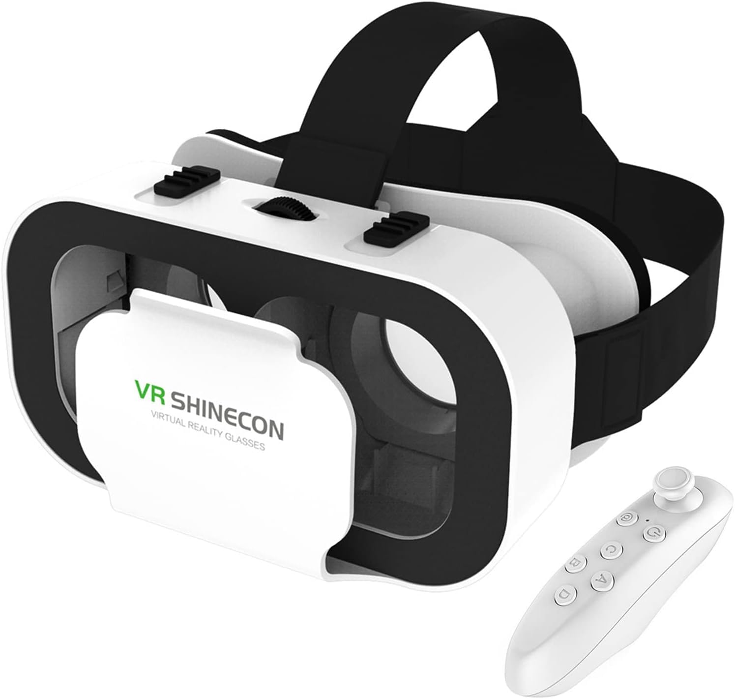 Best VR Headset for iPhone & Android - 3D Virtual Reality Glasses with Controller, Compatible 4.7-6.5 inch Smartphones | Perfect for Mobile Gaming, 360 Videos & Immersive Movie Watching
