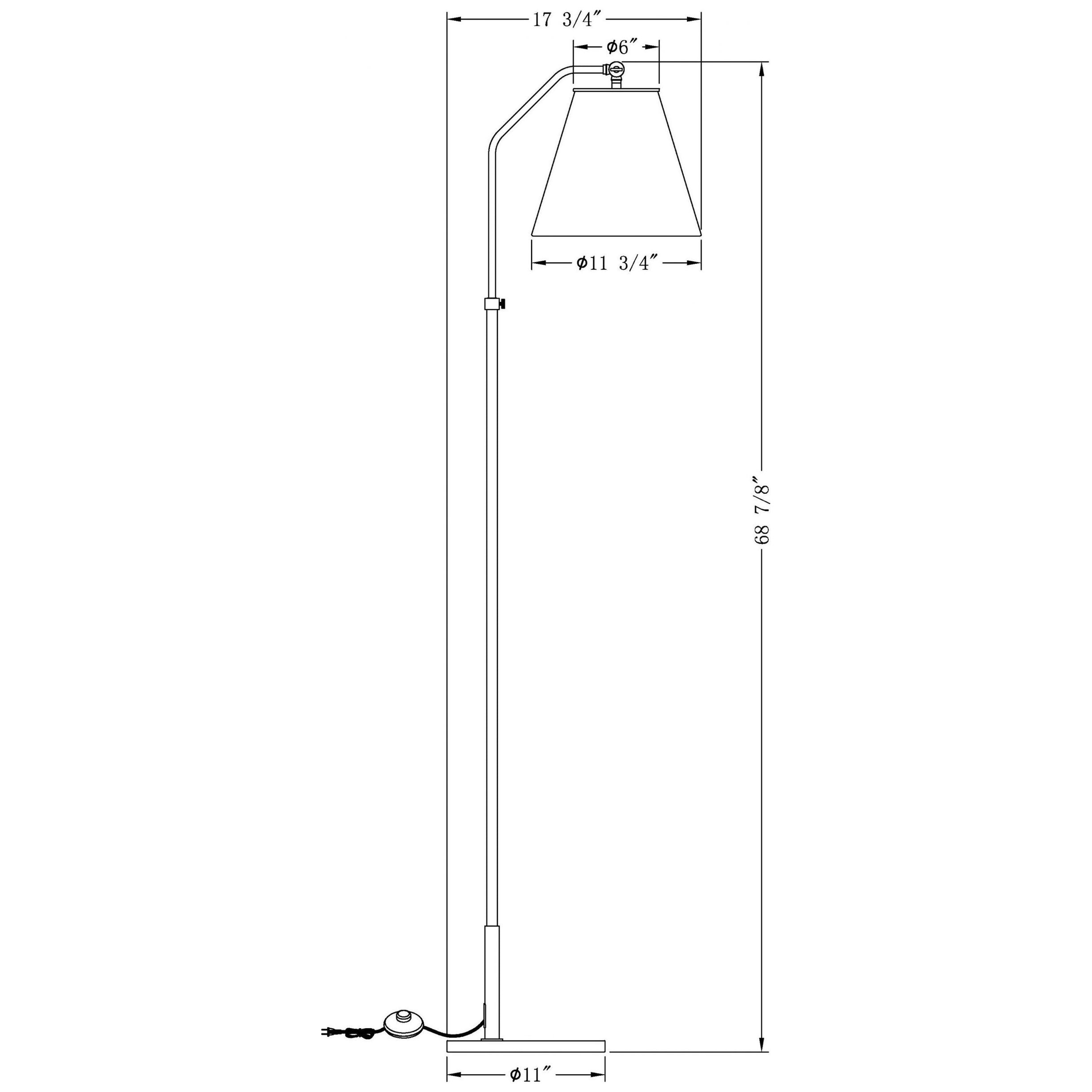Stylish Chase Floor Lamp - Modern LED Standing Light for Living Room, Bedroom & Office - Adjustable Brightness & Energy Efficient