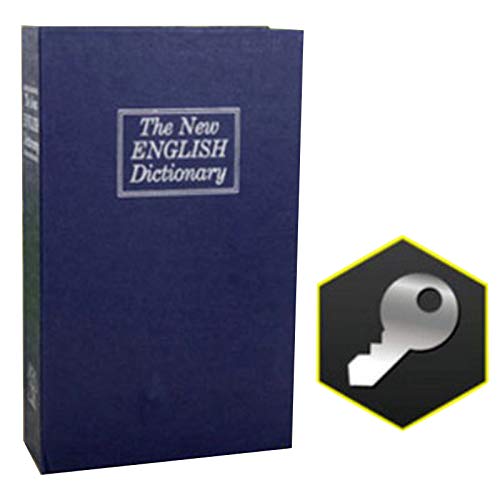 Secret Book Safe Box with Lock - Hidden Storage for Valuables & Personal Belongings | Simulation Book Design Home Safe for Bedroom, Office & Travel Use
