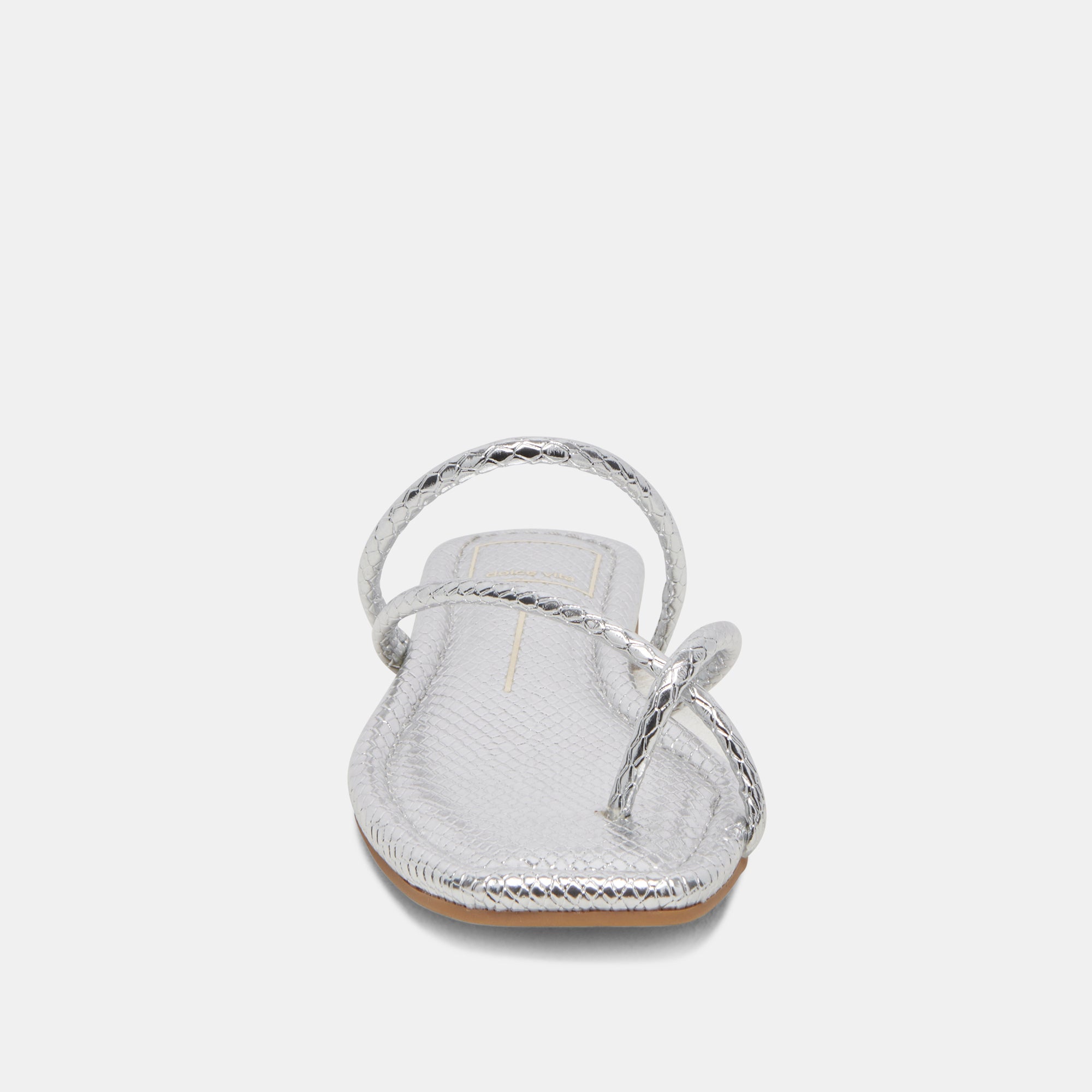 LEANNA Women's Silver Embossed Stella Sandals - Comfortable & Stylish Summer Casual Shoes for Beach, Vacation, and Everyday Wear