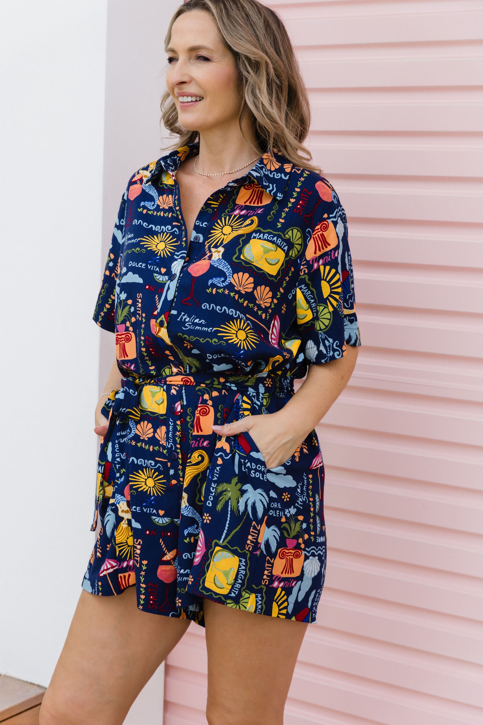 Giulia Playsuit - Stylish Euro Summer Romper Jumpsuit for Women | Perfect for Beach Vacations, Music Festivals & Summer Outings