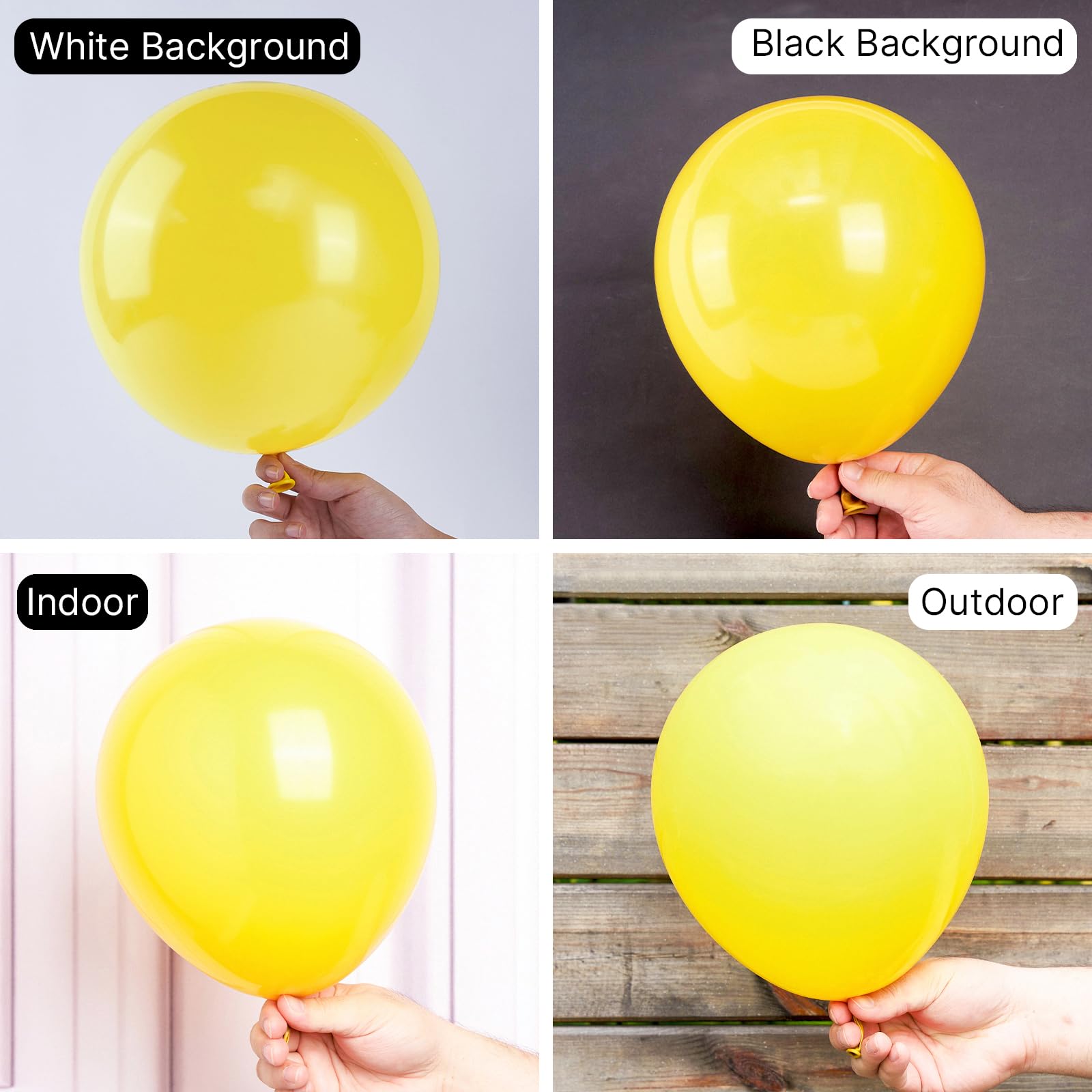 50 Pack 12 Inch Matte Yellow Latex Balloons for Party Decorations - Balloon Garland, Balloon Arch, Birthday Party, Baby Shower, Wedding & Holiday Celebrations (Yellow-Y55)