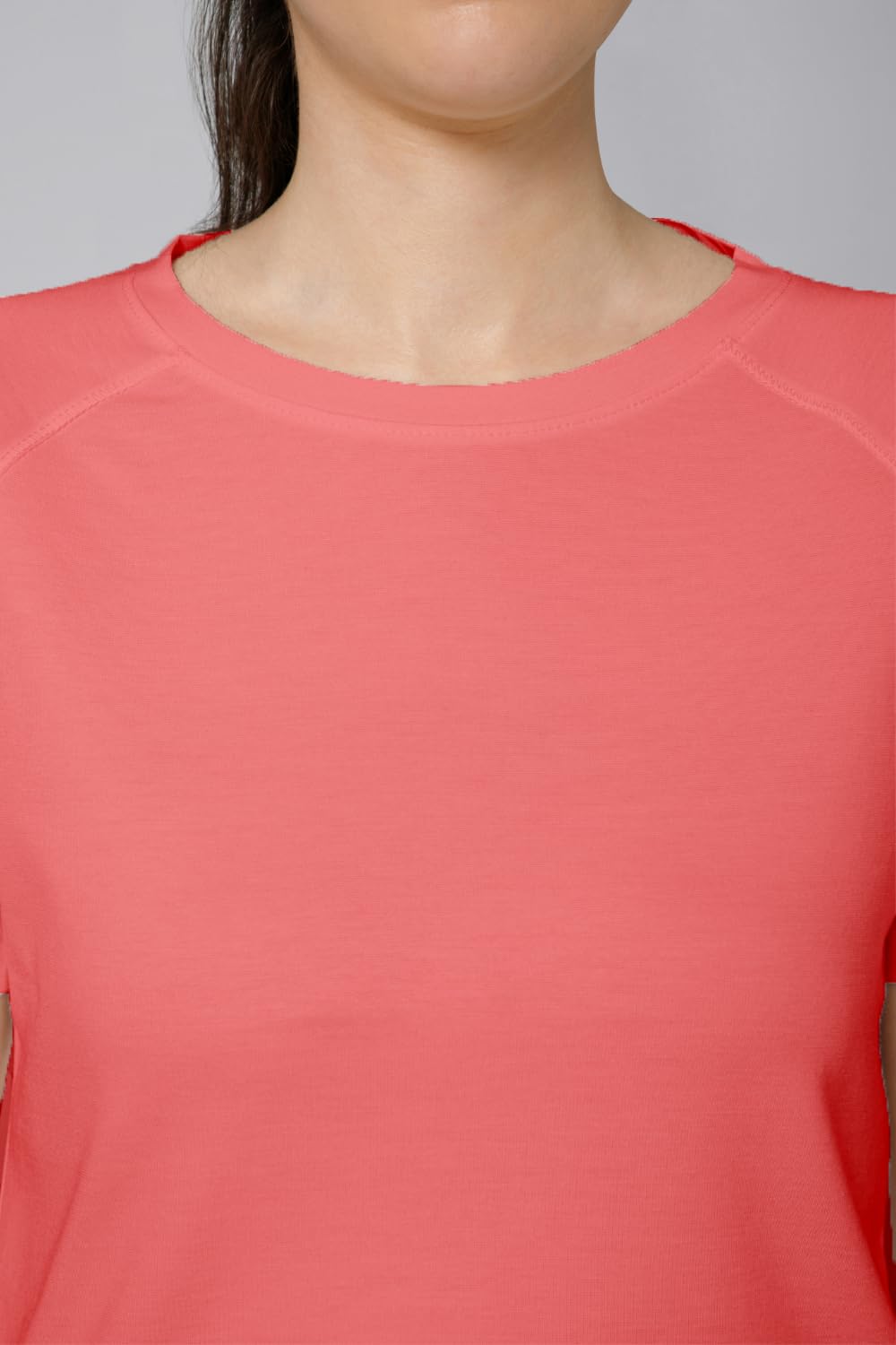 RYZ Women's Breathable Half Sleeve Cotton T-Shirt - Soft Activewear Sports Top for Gym, Yoga & Workout - Lightweight Moisture Wicking Tee for Running, Fitness & Casual Wear
