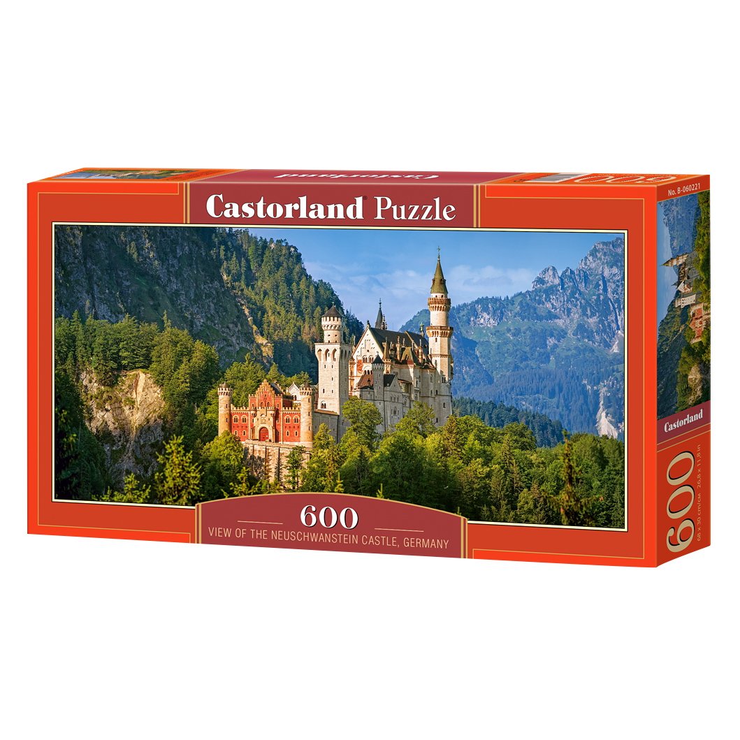 600-Piece Neuschwanstein Castle Germany Jigsaw Puzzle – Perfect for Family Game Night & Home Decor