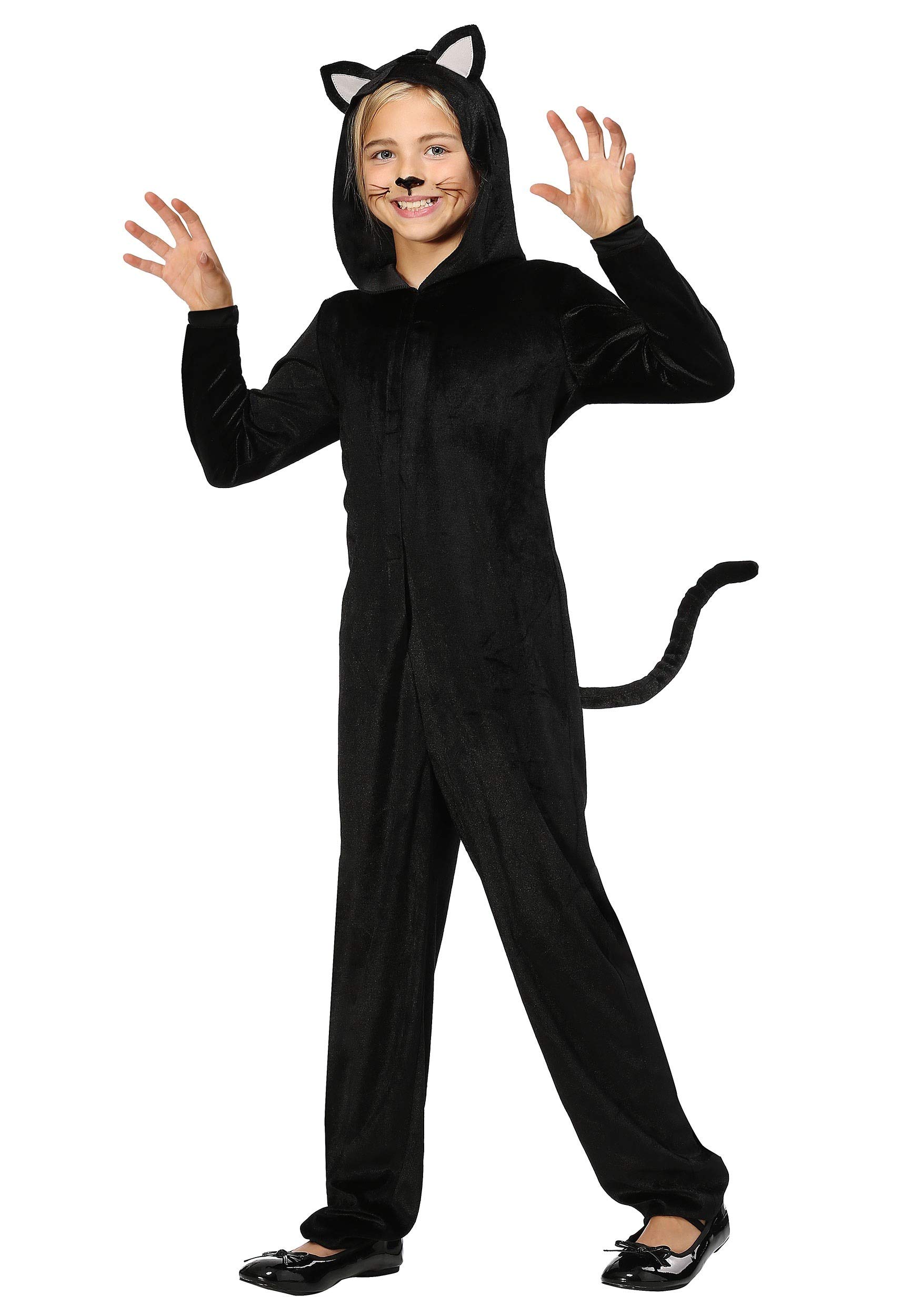 Kids Black Cat Costume - Soft & Cozy Black Cat Onesie for Halloween, Christmas & Dress-Up Play | Perfect for Costume Parties & Family Photos