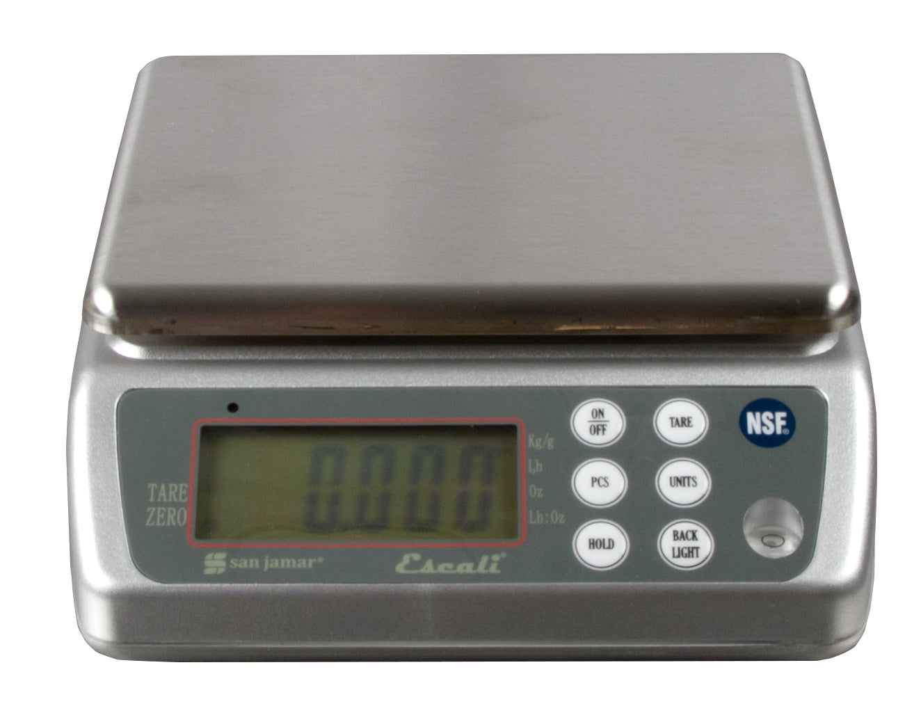Digital Washdown Scale - 33 lb Capacity, Waterproof & Durable for Commercial Kitchens, Food Processing, and Industrial Use