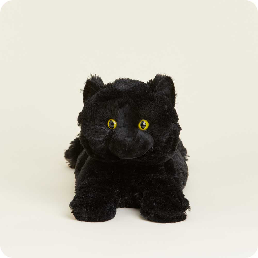 Black Cat Warmies - Microwaveable Plush Heating Pad for Pain Relief & Comfort | Perfect for Stress Relief, Muscle Relaxation, and Cozy Warmth at Home or Office