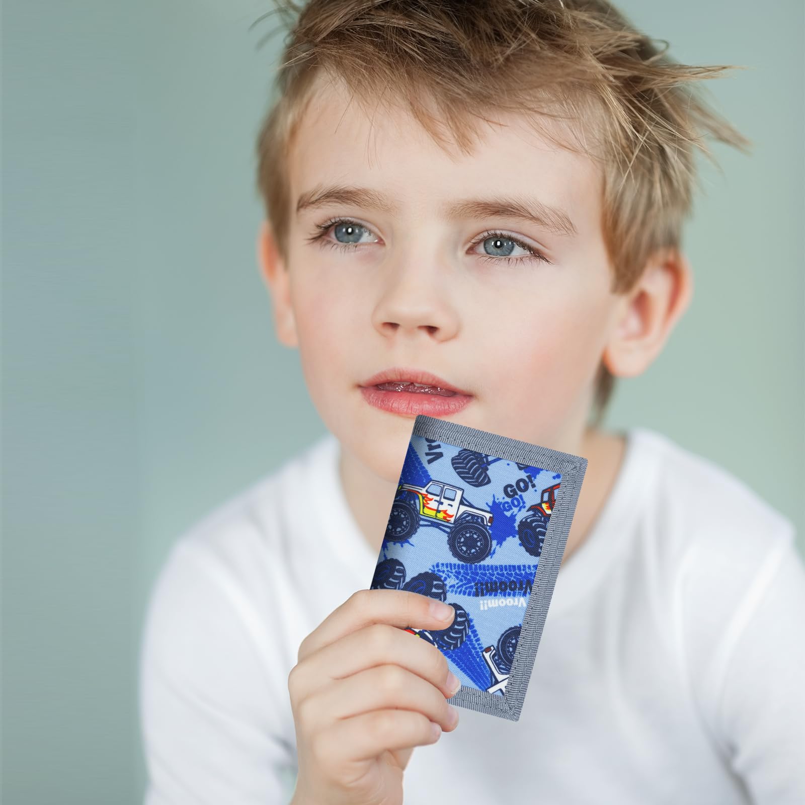Durable Kids Wallets for Boys Ages 4-18 - Trifold Youth Wallet with Zippered Coin Pocket & Card Slots | Perfect Birthday Gift for Boys | Ideal for School, Travel & Everyday Use - Kart