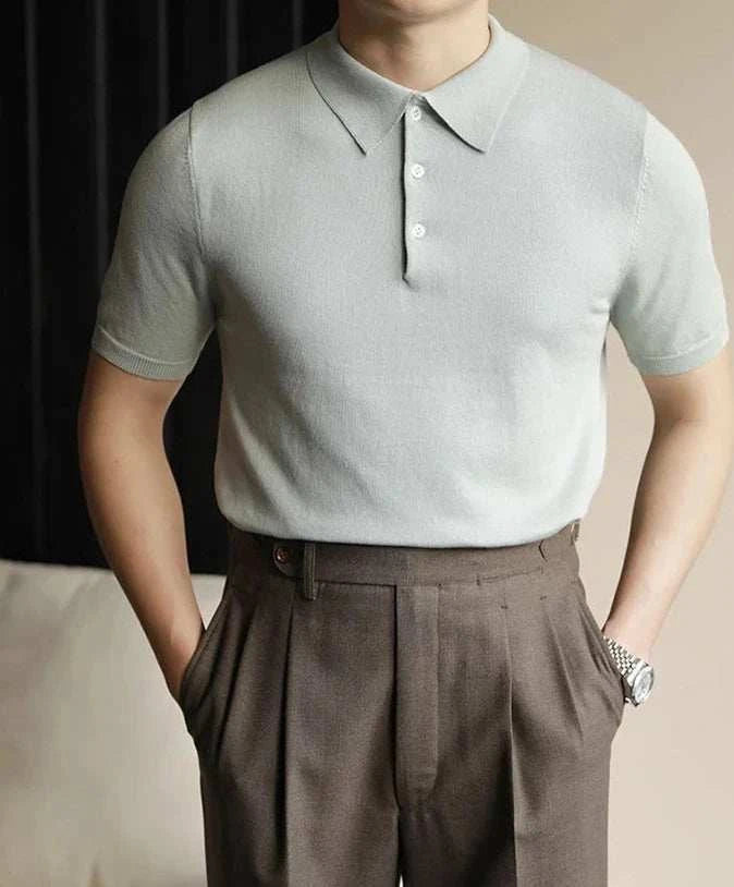 Men's Classic Polo Casual T-Shirt - Breathable Cotton Short Sleeve Shirt for Everyday Wear | Perfect for Work, Golf, and Outdoor Activities