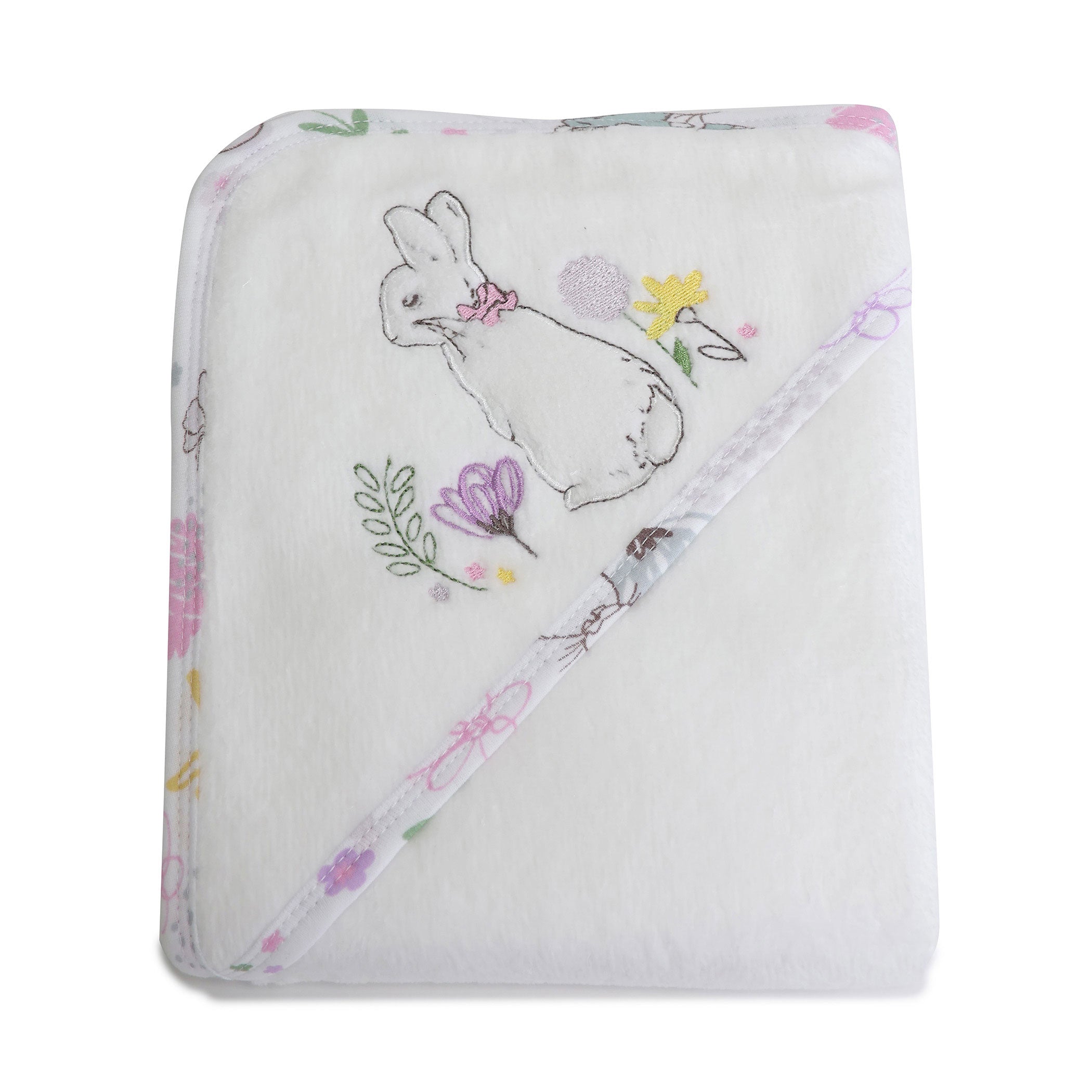 Peter Rabbit 'New Adventure' Hooded Towel for Kids - Soft Pink Baby Bath Towel with Hood for Toddlers & Infants - Perfect for Bath Time, Swimming, and Beach Outings