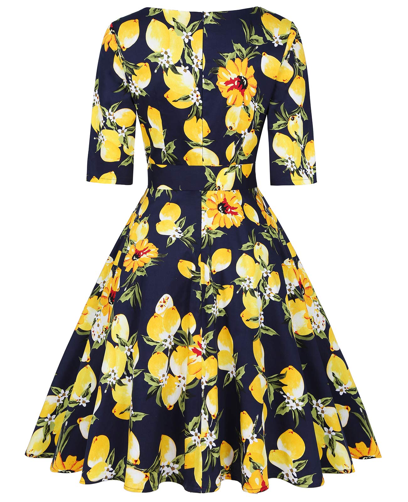 Vintage 1950s Rockabilly Swing Dress for Women - Retro Cocktail Party Prom Dress with Pockets | Perfect for Swing Dancing, Pinup Fashion & 50s Themed Events