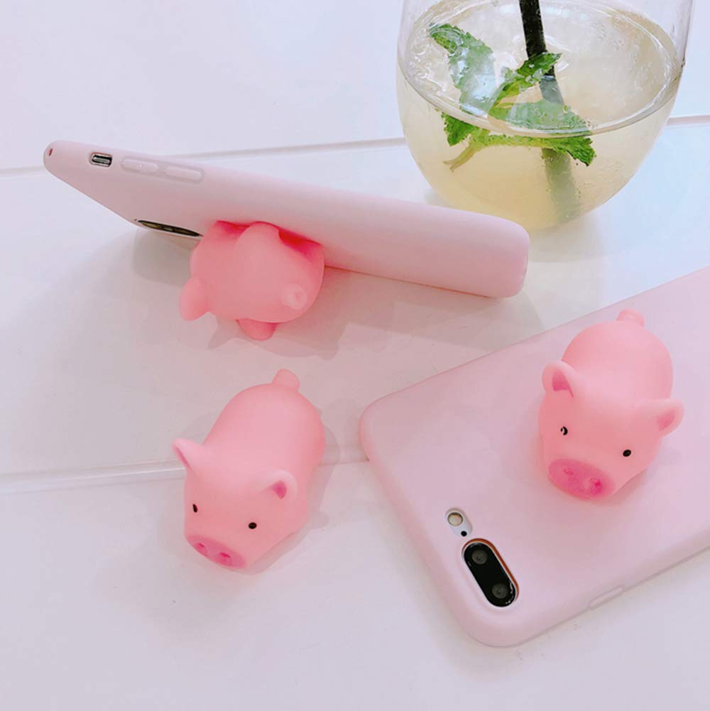 UnnFiko 3D Cartoon Pig Squishy Soft Rubber Phone Case - Compatible with iPhone 12 Pro Max, Creative Funny Protective Cover (Shout Piglet Design) - Perfect for Playful Protection, Cute Gift for Kids & Pig Lovers