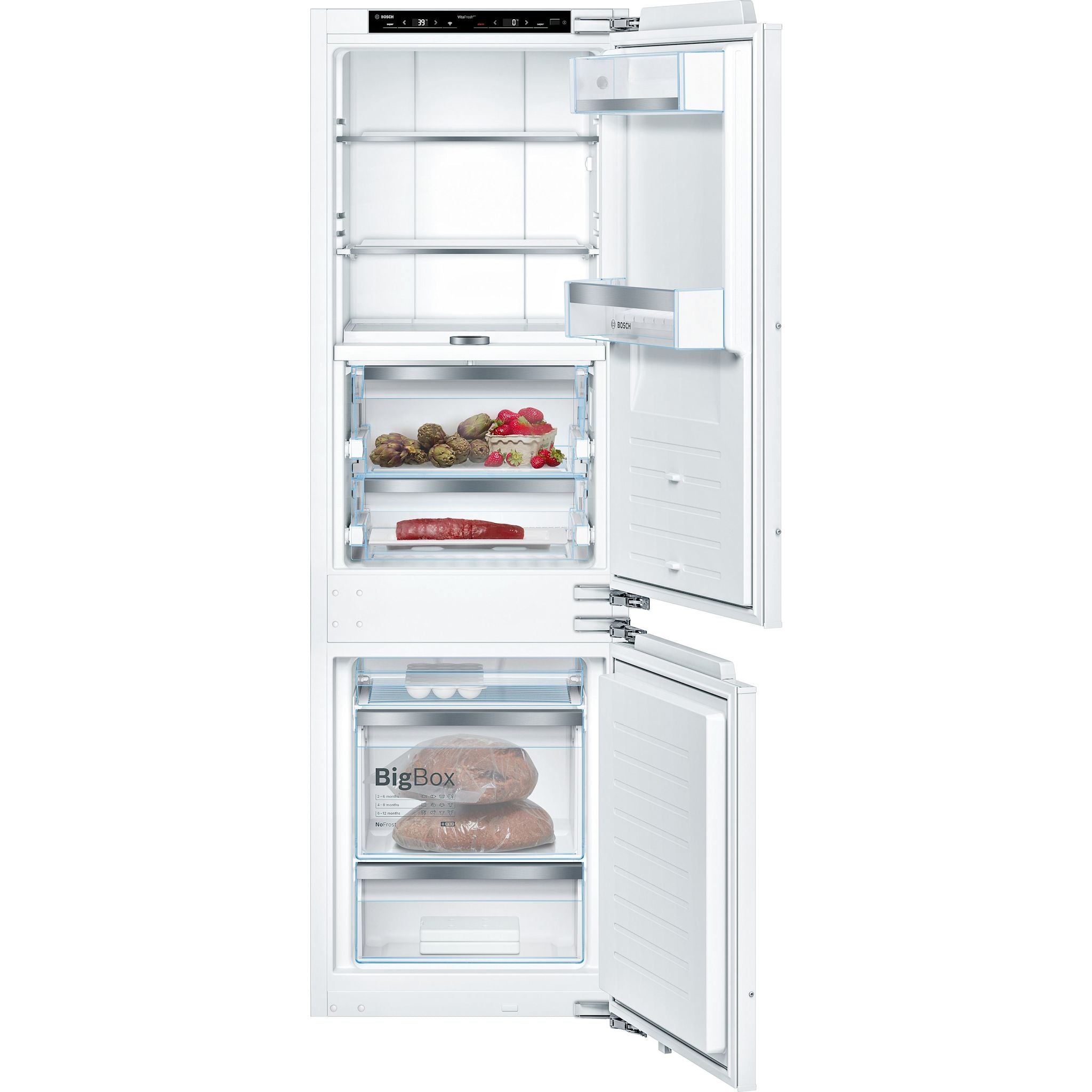 Bosch Built-In Refrigerator - Panel Ready Stainless Steel Smart Fridge (B09IB91NSP) - Perfect for Modern Kitchens and Open-Concept Homes