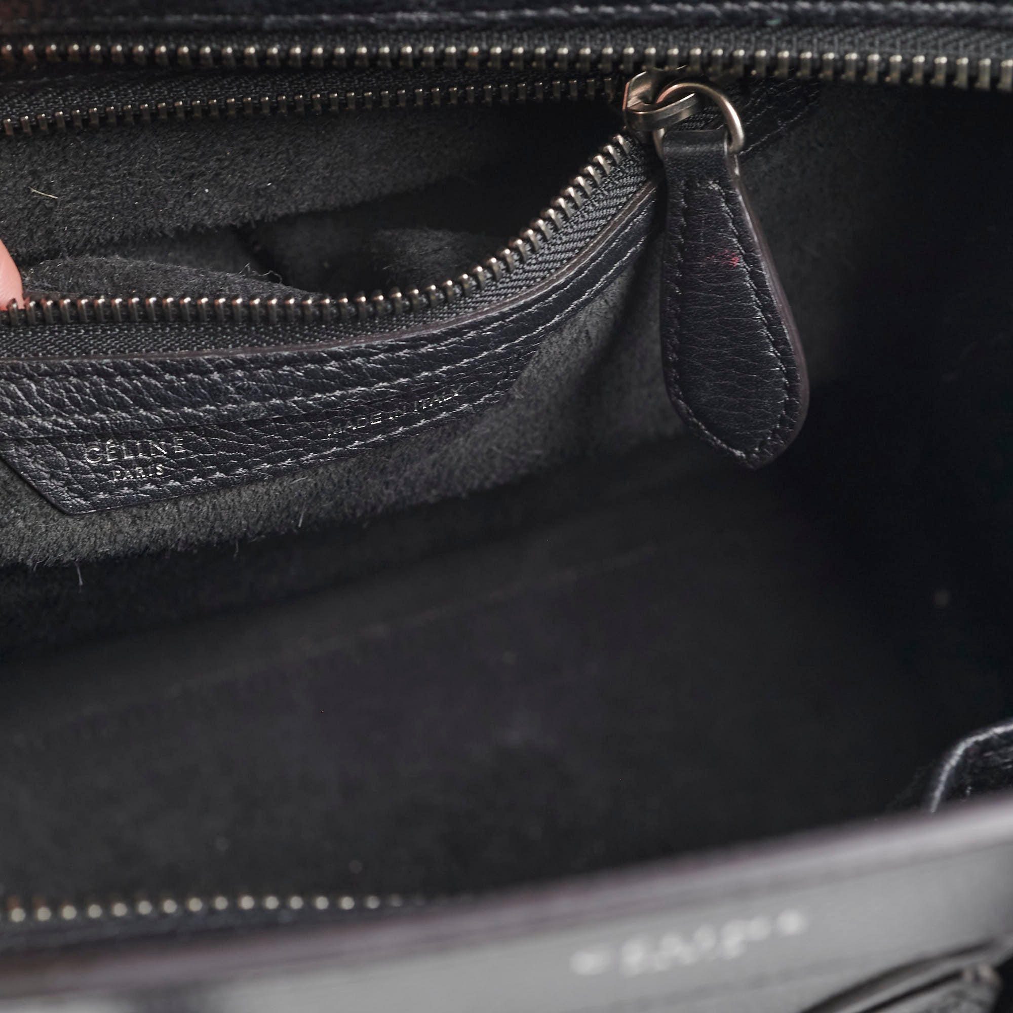 Celine Micro Luggage Black Leather Crossbody Bag for Women | Luxury Designer Handbag for Work, Travel & Everyday Use