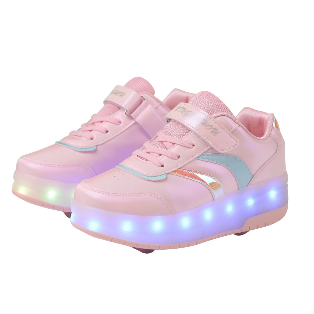 LED Light Up Roller Skate Shoes for Kids - USB Rechargeable Wheels, Adjustable Sizes, Fun Light-Up Sneakers | Perfect for Birthday Gifts, Outdoor Play, Parties & Night Skating