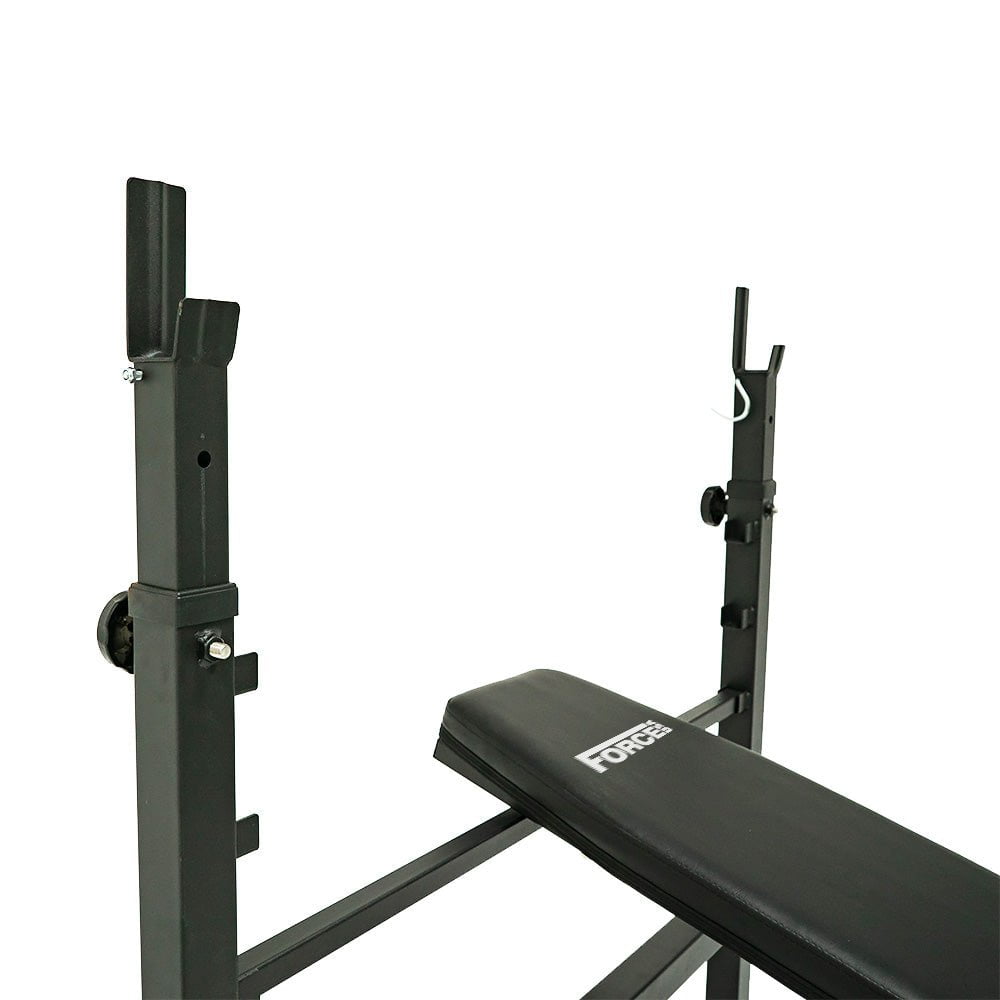 Force USA Adjustable Weight Bench for Home Gym - Heavy Duty 3000LBS Capacity, 7 Back Positions & 3 Seat Adjustments - Perfect for Strength Training, Dumbbell Workouts & Full-Body Exercises