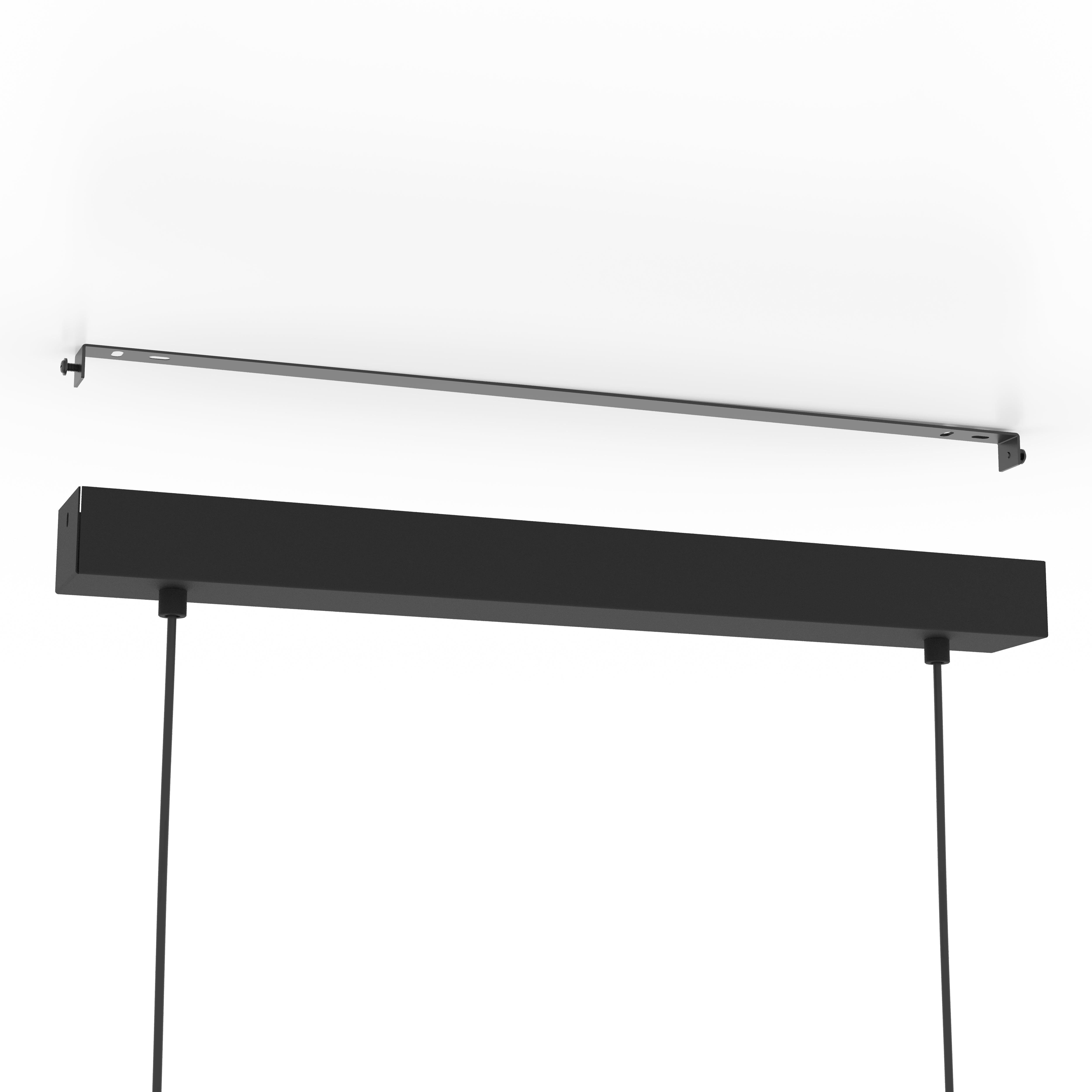 Eglo Clavellina Modern 6-Light Black LED Ceiling Pendant Light Fixture for Dining Room, Kitchen Island & Living Room Lighting