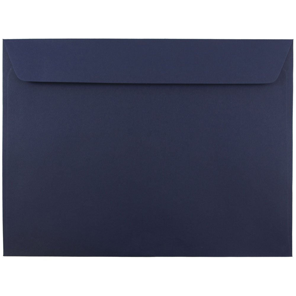 Premium 9 x 12 Navy Blue Booklet Envelopes by JAM PAPER - Bulk Pack of 500 - Perfect for Business Mailings, Wedding Invitations & Office Correspondence