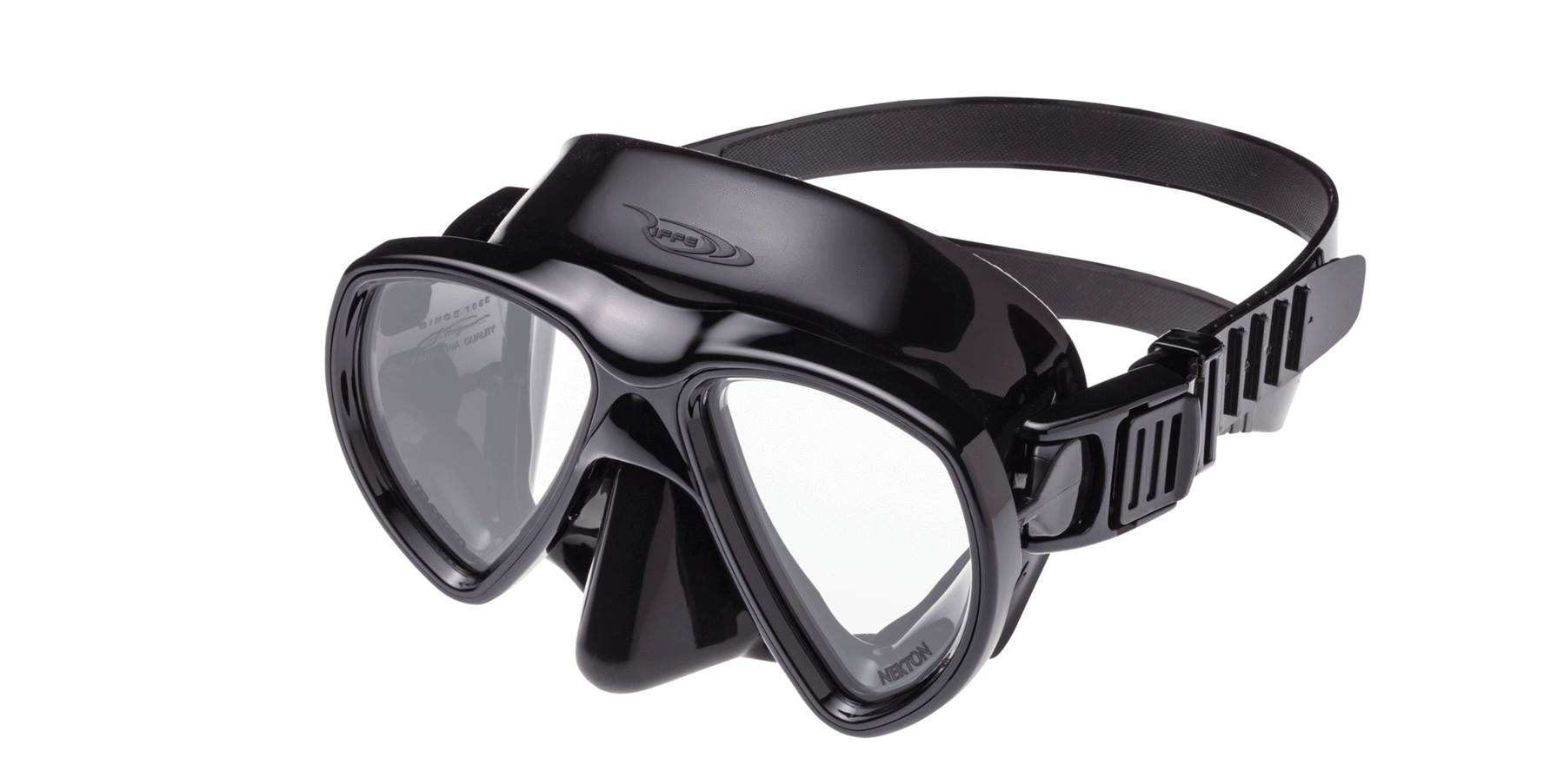 Riffe Nekton Dive Mask - Premium Black Scuba Diving Mask for Snorkeling & Spearfishing | Comfortable & Durable Underwater Gear for Ocean Adventures