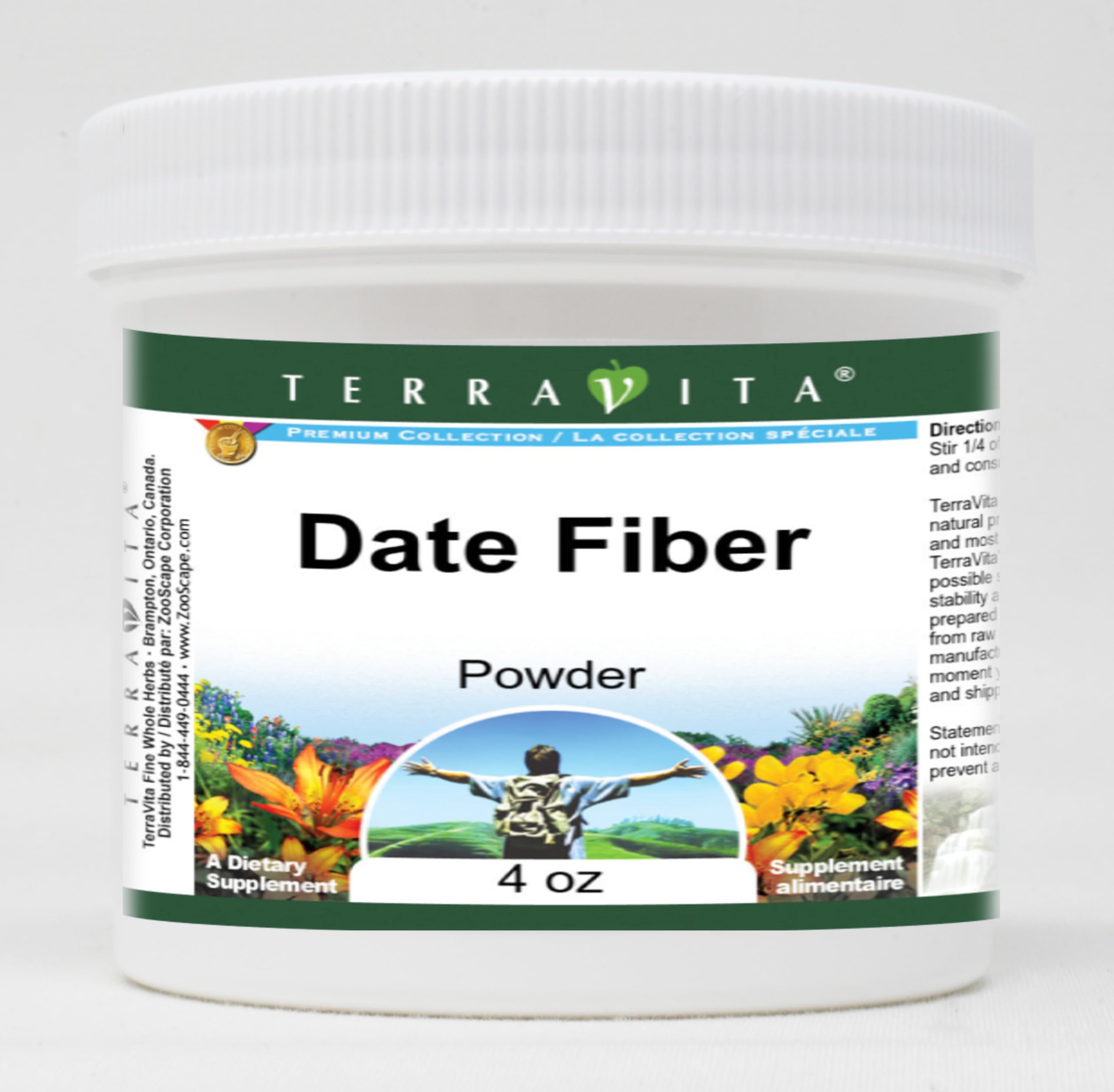 Organic Date Fiber Powder 4oz (3 Pack) - Natural Sweetener & Fiber Supplement for Baking, Smoothies & Digestion Support