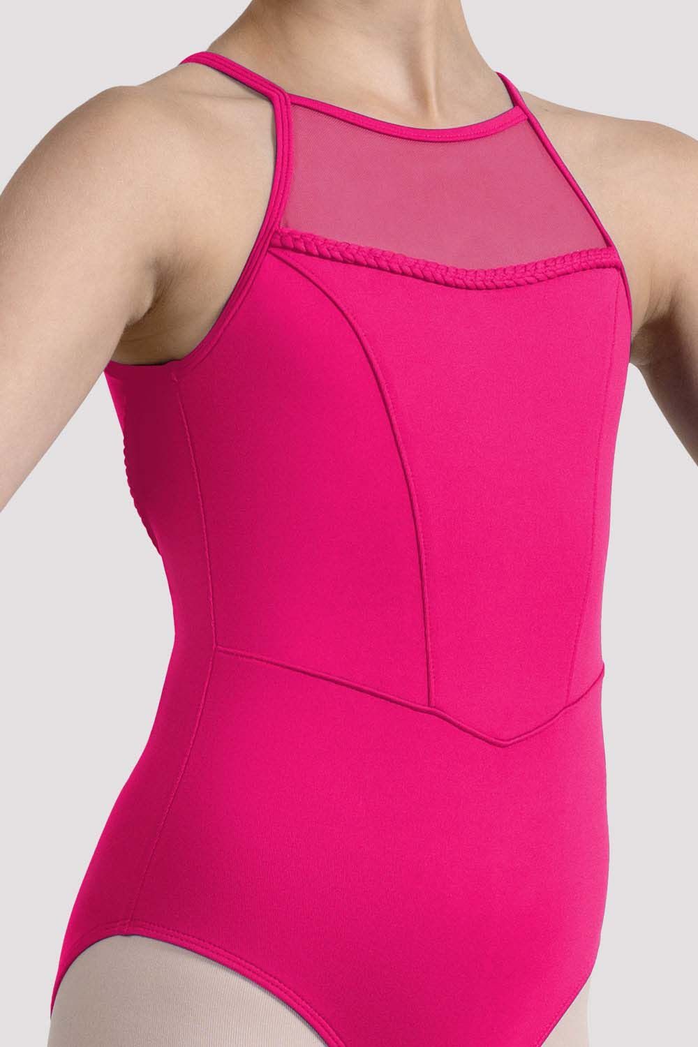 Girls Mirella Miami Halterneck Leotard - Ballet Dance Gymnastics Leotard for Kids, Toddler & Youth - Perfect for Dance Class, Recital & Performance