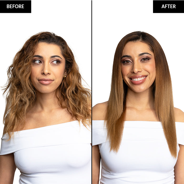 Pearl Gold Titanium Flat Iron for Hair - Professional 1 Inch Straightening Iron with Ceramic Plates for Smooth, Shiny & Frizz-Free Hair - Perfect for Home & Salon Use