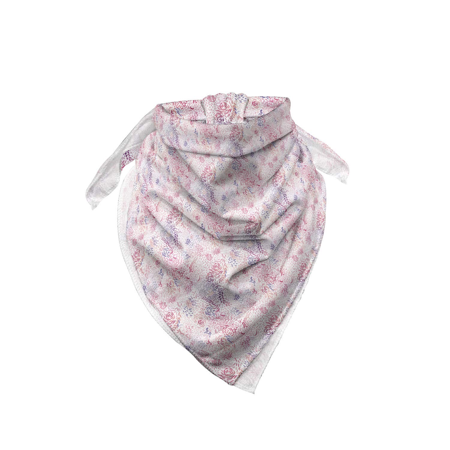 Ambesonne Floral Bandana - Pink Rose Blending Unisex Head & Neck Scarf for Women & Men | Perfect for Outdoor Activities, Music Festivals, and Fashion Accessories