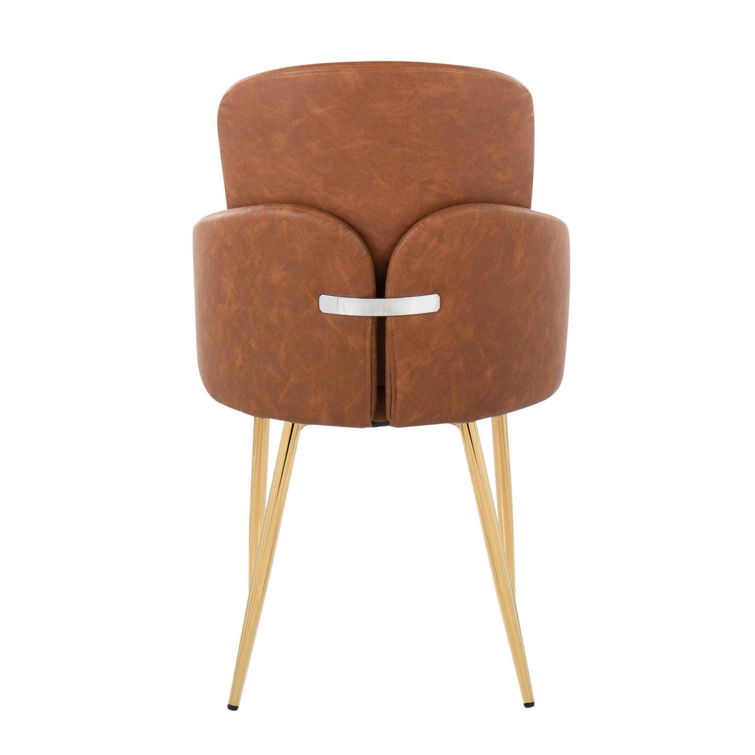 LumiSource Dahlia Upholstered Dining Chairs Set of 2 - Modern Kitchen Chairs for Dining Table - Perfect for Small Spaces, Breakfast Nooks & Contemporary Dining Rooms