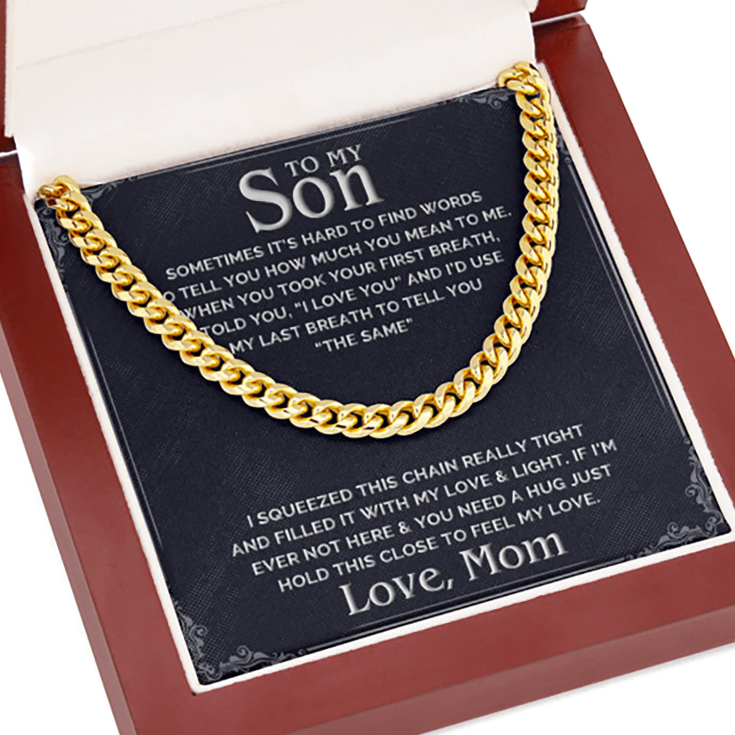 Handmade Cross Necklace for Grandson - Personalized Gift from Grandma with Message Card - Perfect for Birthday, Graduation & Holidays - Christian Jewelry for Teens & Young Men