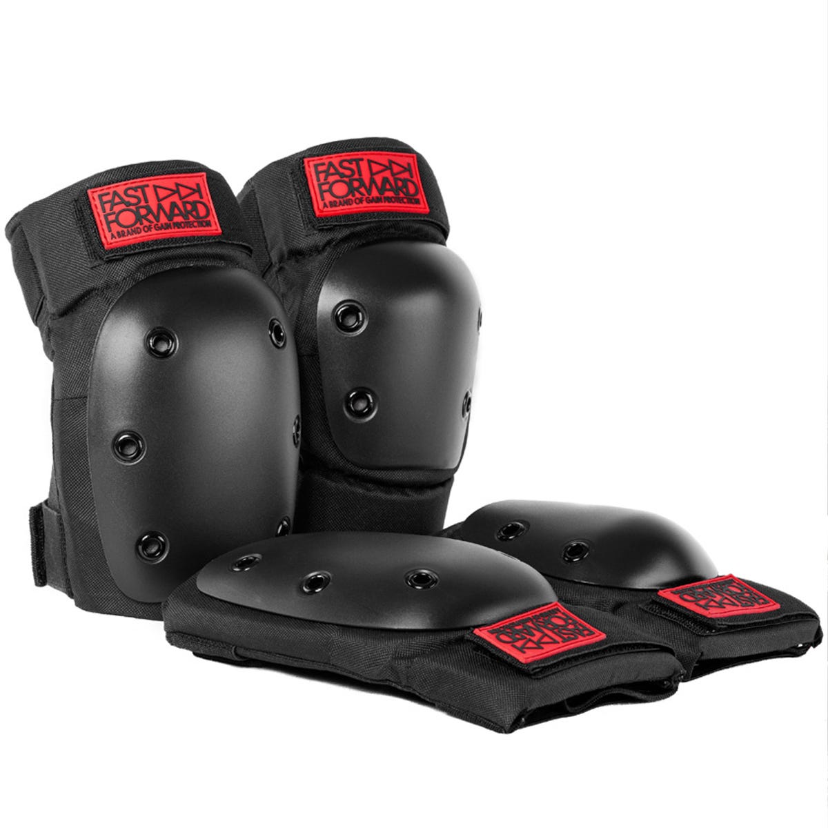 Best Protective Knee and Elbow Pads Set for Skateboarding, Cycling & Sports - Fast Forward Rookie Safety Gear for Beginners