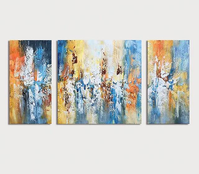 Hand Painted Acrylic Canvas Art - Modern Palette Knife Painting for Living Room Wall Decor | Perfect for Home, Office & Gift Giving