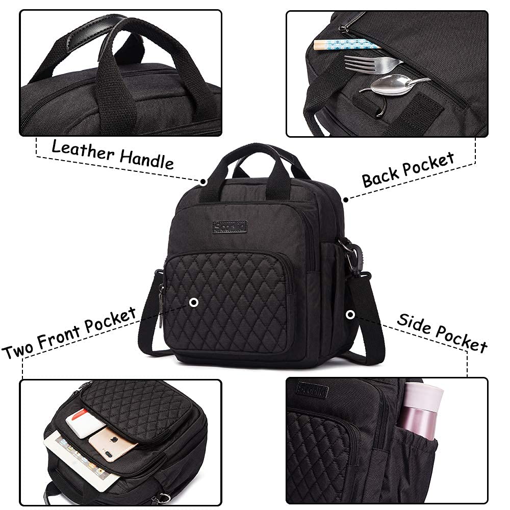 Scorlia Insulated Lunch Bag - Thermal Backpack & Leakproof Lunch Tote for Women & Men - Perfect for Work, School, Office, Picnic & Outdoor Activities | Keeps Food Fresh & Cool for Hours