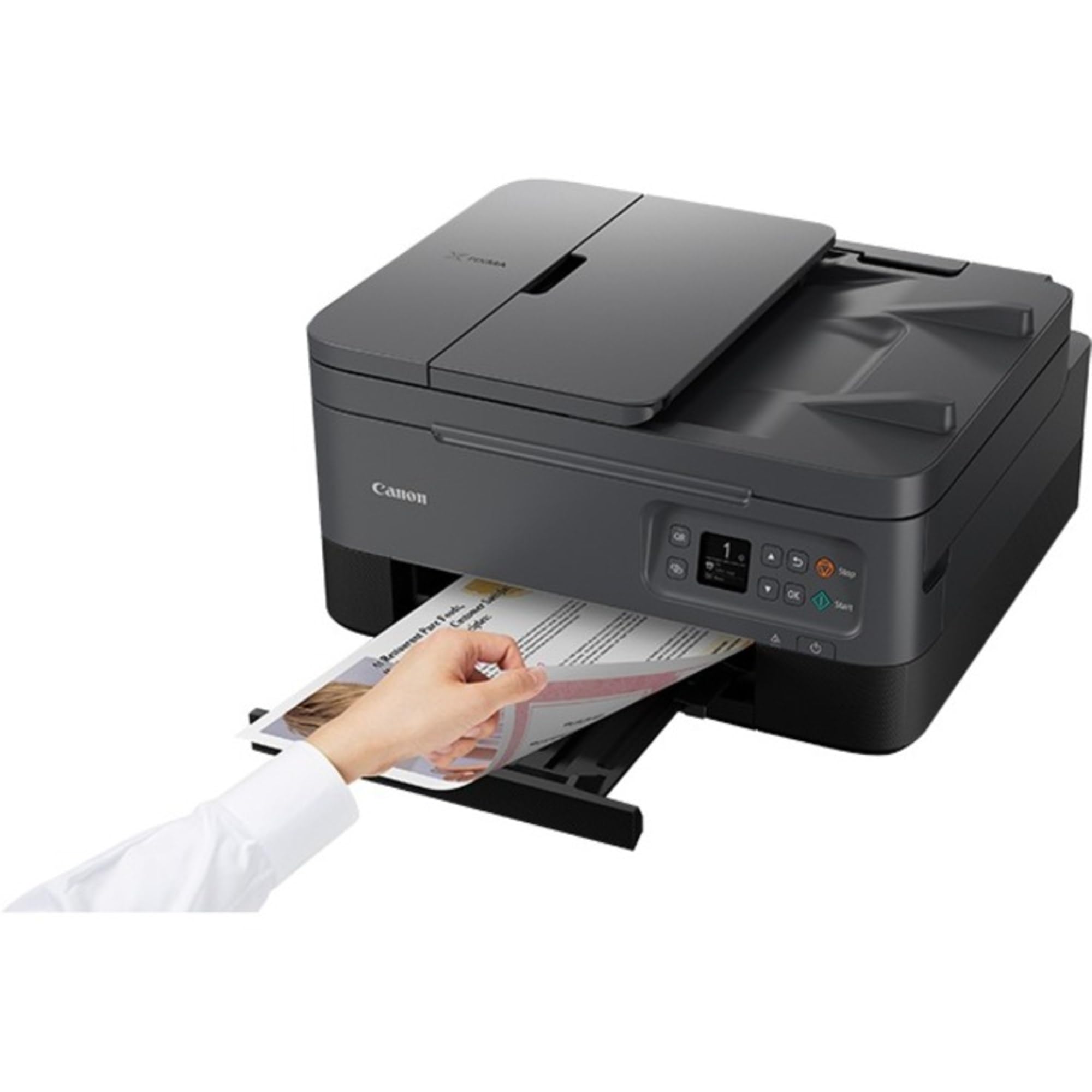 Canon TR7020 Wireless All-in-One Printer for Home & Office - Compact, Black (4460C002) | Print, Scan, Copy | Perfect for Remote Work & School Projects