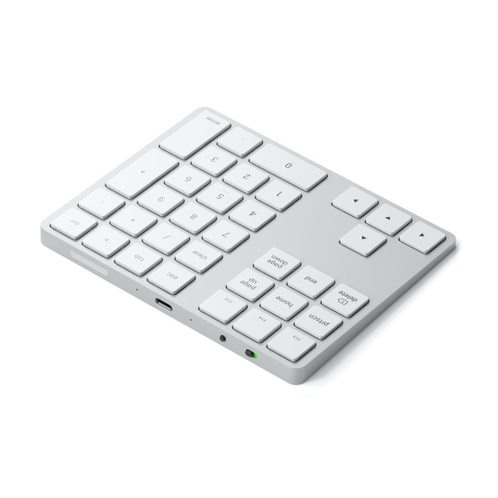 Satechi Bluetooth Extended Keypad - Wireless Numeric Keypad for Mac & PC, Backlit Keys for Low Light Use - Perfect for Office, Home, and Gaming Setups