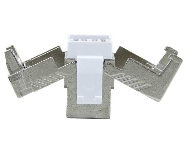 CAT8 Keystone Jack Shielded - High Density 40G 2GHz Toolless 180-Degree Network Connector for Home/Office Data Center & Server Room Wiring