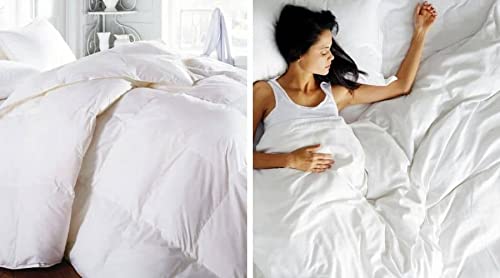 Lightweight All-Season Down Alternative Comforter - 100% Cotton Soft Quilted Duvet Insert | Cooling Comforter for Summer & Hot Sleepers | King/California King Size | Pink | Perfect for Bedroom, Guest Room & Dorm Use