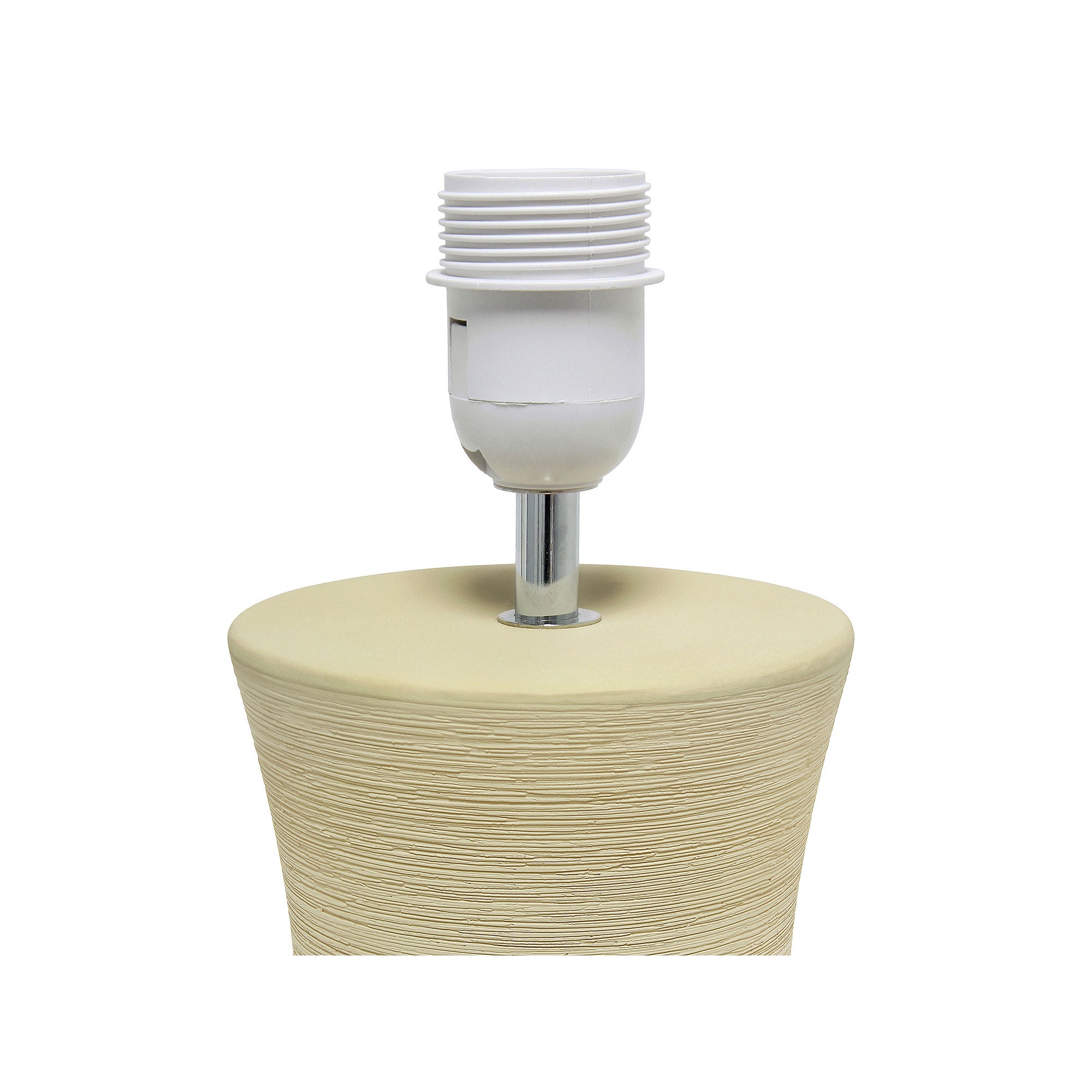 National Brand Simple Designs Hourglass Ceramic Table Lamp LT2099 in Beige - Elegant Home & Office Lighting for Bedroom, Living Room, or Study Desk Decor