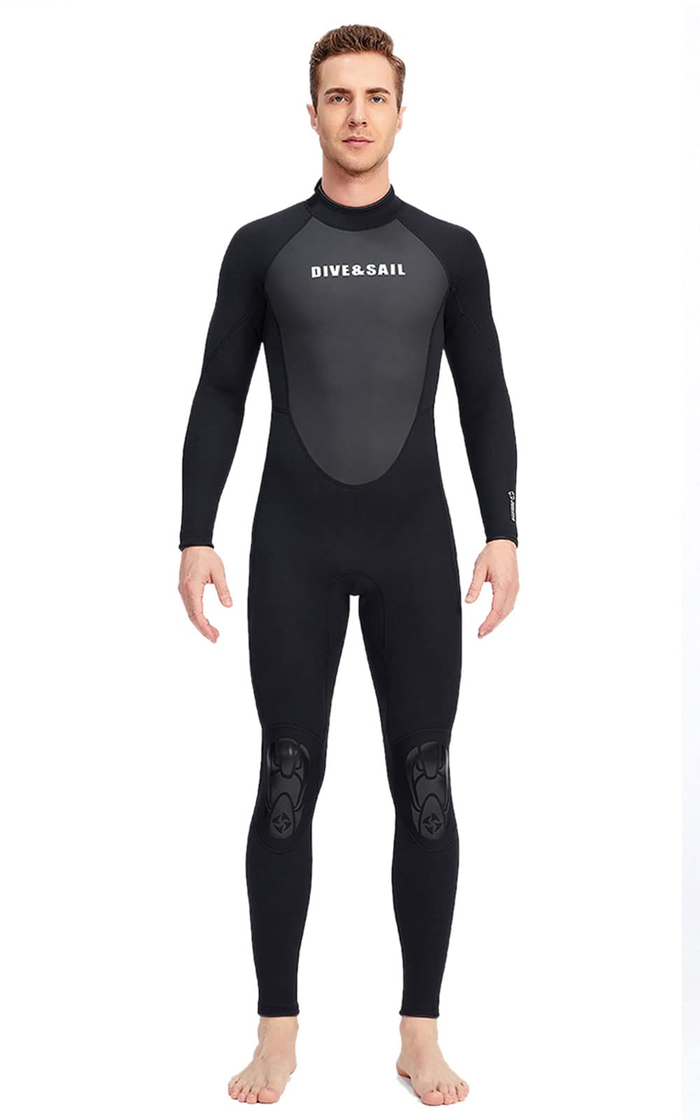 3mm Neoprene Wetsuit for Men & Women - Long Sleeve One-Piece Diving Suit with Thermal Protection | Perfect for Surfing, Swimming & Sun Protection | Ideal for Scuba Diving, Snorkeling & Water Sports