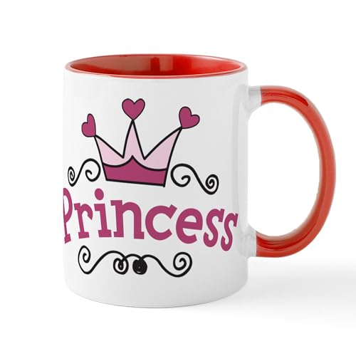 White/Red Inside - Princess Crown Mug