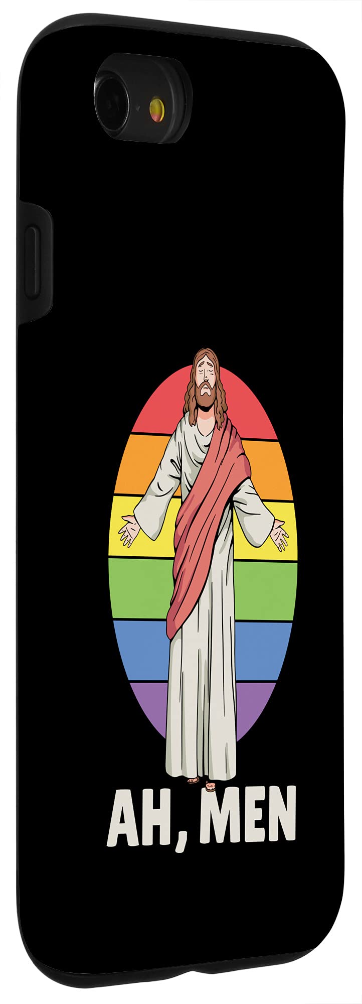 iPhone SE (2020)/7/8 LGBT Pride Rainbow Jesus Christian Phone Case - Durable Protective Cover for Gay Pride, Religious Faith & Everyday Use