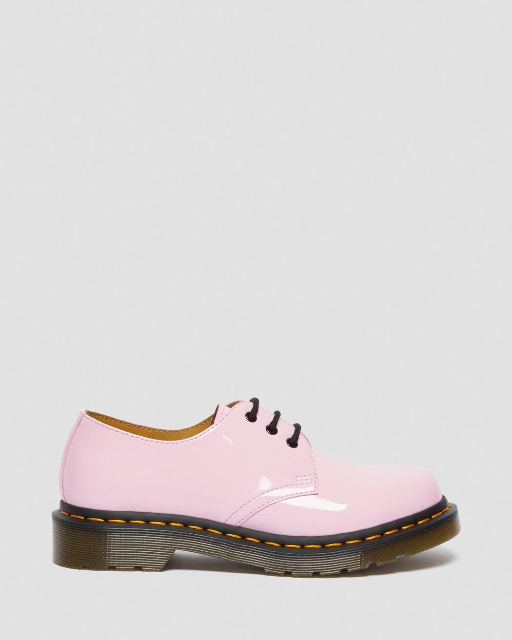 Dr. Martens 1461 Women's Pale Pink Patent Leather Oxford Shoes - Comfortable & Stylish for Work, Casual & Formal Wear