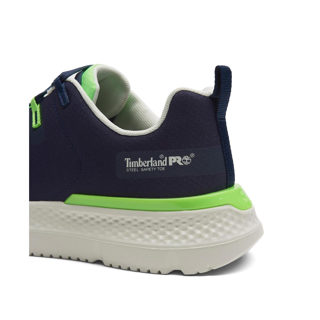 Intercept Steel Toe Oxford Work Shoes for Men - Slip Resistant & Comfortable Safety Shoes in Blue - Perfect for Construction, Warehouse & Industrial Work