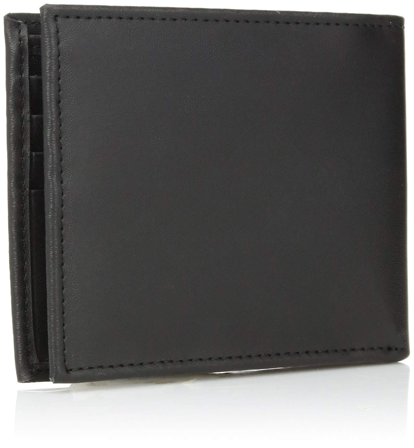 Official NFL Las Vegas Raiders Black Leather Bi-Fold Wallet - Licensed Stamped Logo - Money & Card Organizer - Gift Box Included - Perfect for Football Fans & Game Day Accessories