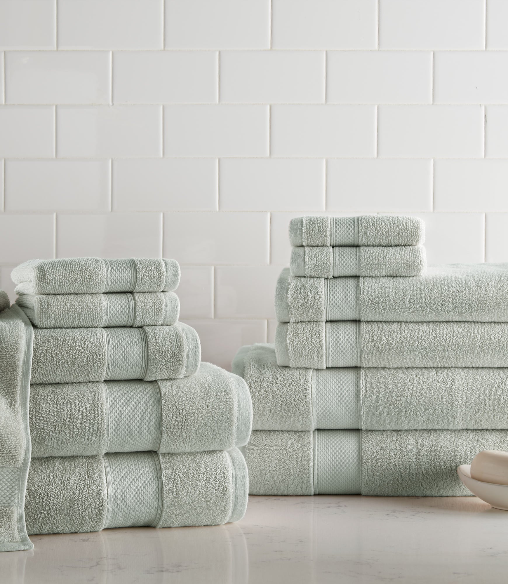 Premium Diamond Towel Set - Ultra Soft & Absorbent Luxury Bath Towels for Spa, Hotel & Home Use - 6-Piece Bundle (Bath, Hand & Washcloth) - Perfect for Gifts & Everyday Comfort